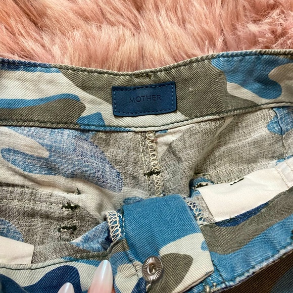 Mother Camo the No Zip Misfit pink stripe jogger - Picture 2 of 4